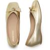 imageDREAM PAIRS Womens Low Wedge Dressy Flats Comfortable Square Toe Rhinestone Wedding ShoesGoldmetallic