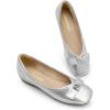 imageDREAM PAIRS Womens Low Wedge Dressy Flats Comfortable Square Toe Rhinestone Wedding ShoesSilvermetallic