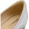 imageDREAM PAIRS Womens Low Wedge Dressy Flats Comfortable Square Toe Rhinestone Wedding ShoesSilvermetallic