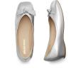 imageDREAM PAIRS Womens Low Wedge Dressy Flats Comfortable Square Toe Rhinestone Wedding ShoesSilvermetallic
