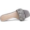imageDREAM PAIRS Womens Stilettos Heels Open Square Toe Comfort Low Kitten Heels Sexy Dress Pumps Sandals Evening Party Prom Dance ShoesSilverRhinestone