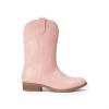 imageDREAM PAIRS Cowgirl Cowboy Western Boots Girls Mid Calf Riding Shoes Little KidBig KidPink