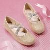 imageDREAM PAIRS Girls Ballerina Dress Shoes Mary Jane FlatsGoldglitter
