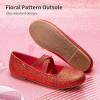 imageDREAM PAIRS Girls Ballerina Dress Shoes Mary Jane FlatsRed
