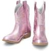 imageDREAM PAIRS Girls Cowgirl Boots Cowboy Western Mid Calf Star Boots for KidsPink