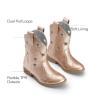 imageDREAM PAIRS Girls Cowgirl Boots Cowboy Western Mid Calf Star Boots for KidsRose Gold
