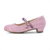 imageDREAM PAIRS Girls Mary Jane Low Heel Princess Flower Wedding Party Pump Dress ShoesPinkglitter