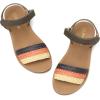 imageDREAM PAIRS Girls Sandals Braided Strap Open Toe Flat Sandals Summer Dress Shoes ToddlerLittle KidBlack
