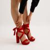 imageDREAM PAIRS High Heels Chunky Block Platform Heels for Women Strappy Gladiator Sexy Open Toe Heels Dressy Pumps SandalsRed