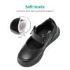 imageDREAM PAIRS Kids Girls Mary Jane Sneakers Strap Toddler Little Girls School Shoes Soft Walking Party Flat ShoesBlack