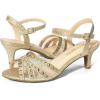 imageDREAM PAIRS Womens Nina Low Heel Pump SandalsGoldrhinestone
