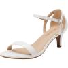 imageDREAM PAIRS Womens Lexii Fashion Stilettos Open Toe Pump Heel SandalsWhite Pu