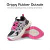 imageDREAM PAIRS Boys Girls Kids Sneakers Tennis Running Shoes Laceup Unisex LilLegends Lightweight Breathable Walking ShoesBlackPink