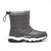 imageDREAM PAIRS Boys Girls Snow Boots Lightweight Slip Resistant Mid Calf Winter Shoes for LittleBig KidDark Grey