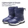 imageDREAM PAIRS Boys Girls Snow Boots Lightweight Slip Resistant Mid Calf Winter Shoes for LittleBig KidNavy