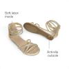 imageDREAM PAIRS Girls Ankle Strap Flat Sandals Summer Dressy Strappy Gladiator Rhinestones Platform Low Heels ShoesGold