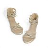 imageDREAM PAIRS Girls Ankle Strap Flat Sandals Summer Dressy Strappy Gladiator Rhinestones Platform Low Heels ShoesGold