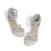 imageDREAM PAIRS Girls Ankle Strap Flat Sandals Summer Dressy Strappy Gladiator Rhinestones Platform Low Heels ShoesSilver
