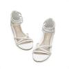 imageDREAM PAIRS Girls Ankle Strap Flat Sandals Summer Dressy Strappy Gladiator Rhinestones Platform Low Heels ShoesWhite