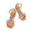 imageDREAM PAIRS Girls Sandals Ankle Strap Square Toe Low Heel Bow Flower Dress ShoesChampagnepu