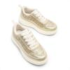 imageDREAM PAIRS Girls Shoes Sneakers Tennis Shoes Kids Fashion Platform Lightweight Lace Up Casual Walking ShoesGold