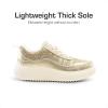 imageDREAM PAIRS Girls Shoes Sneakers Tennis Shoes Kids Fashion Platform Lightweight Lace Up Casual Walking ShoesGold