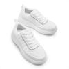 imageDREAM PAIRS Girls Shoes Sneakers Tennis Shoes Kids Fashion Platform Lightweight Lace Up Casual Walking ShoesWhite