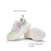 imageDREAM PAIRS Girls Shoes Sneakers Tennis Shoes Kids Fashion Platform Lightweight Lace Up Casual Walking ShoesWhiteRainbow