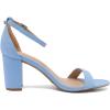 imageDREAM PAIRS Womens Chunk Low Heel Pump SandalsBabyBlueSuede