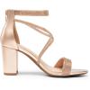 imageDREAM PAIRS Womens Chunk Low Heel Pump SandalsChampagnepu