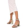 imageDREAM PAIRS Womens Chunk Low Heel Pump SandalsGoldrhinestone