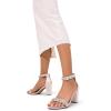 imageDREAM PAIRS Womens Chunk Low Heel Pump SandalsNude Pinksatin