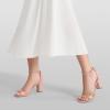 imageDREAM PAIRS Womens Chunk Low Heel Pump SandalsNudeClear
