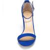 imageDREAM PAIRS Womens Chunk Low Heel Pump SandalsRoyalBlue