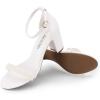 imageDREAM PAIRS Womens Chunk Low Heel Pump SandalsWhitePearl
