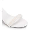 imageDREAM PAIRS Womens Chunk Low Heel Pump SandalsWhitePearl