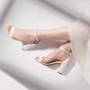 imageDREAM PAIRS Womens Chunk Low Heel Pump SandalsWhitepearl