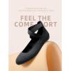 imageDREAM PAIRS Womens Comfortable Fashion Elastic Ankle Straps Flats ShoesBlackknit