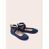 imageDREAM PAIRS Womens Comfortable Fashion Elastic Ankle Straps Flats ShoesNavy1
