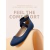 imageDREAM PAIRS Womens Comfortable Fashion Elastic Ankle Straps Flats ShoesNavy1