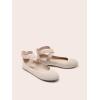 imageDREAM PAIRS Womens Comfortable Fashion Elastic Ankle Straps Flats ShoesNudeknit