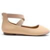 imageDREAM PAIRS Womens Comfortable Fashion Elastic Ankle Straps Flats ShoesNudenubuck