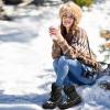 imageDREAM PAIRS Womens Mid Calf Waterproof Winter Snow Boots MonteBlack