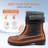 imageDREAM PAIRS Womens Mid Calf Waterproof Winter Snow Boots MonteBlack