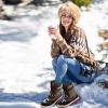 imageDREAM PAIRS Womens Mid Calf Waterproof Winter Snow Boots MonteBrown01