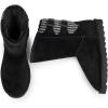 imageDREAM PAIRS Womens Mid Calf Winter Snow Boots Fashion FuzzyChic Buckle BootiesBlack