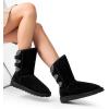 imageDREAM PAIRS Womens Mid Calf Winter Snow Boots Fashion FuzzyChic Buckle BootiesBlack