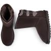 imageDREAM PAIRS Womens Mid Calf Winter Snow Boots Fashion FuzzyChic Buckle BootiesBrown