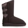 imageDREAM PAIRS Womens Mid Calf Winter Snow Boots Fashion FuzzyChic Buckle BootiesBrown