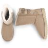 imageDREAM PAIRS Womens Mid Calf Winter Snow Boots Fashion FuzzyChic Buckle BootiesSand